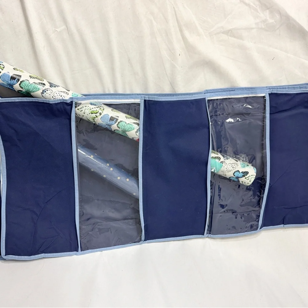 Set of 2 Gift Wrap Roll Holders w/Carry Handles